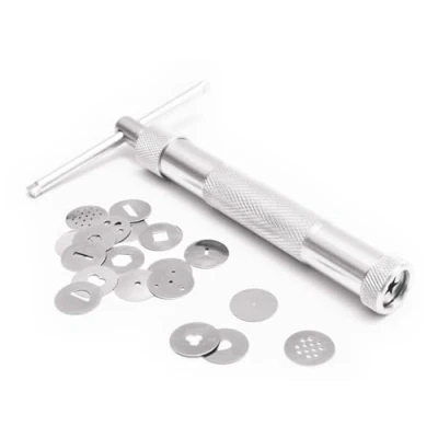 Afbeelding van ScrapCooking Fondant Extruder RVS 20 patronen