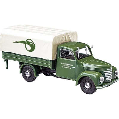 Afbeelding van Busch 52360 H0 vrachtwagen Framo V901/2 met laadbak en huif MZ Werke