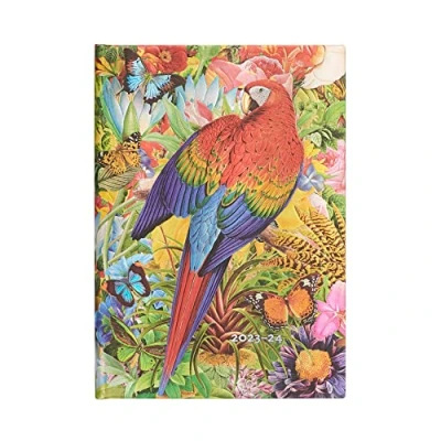 Afbeelding van Paperblanks Kalender 18 maanden 2023 2024 tropische tuin horizontaal Midi (130 x 180 mm)