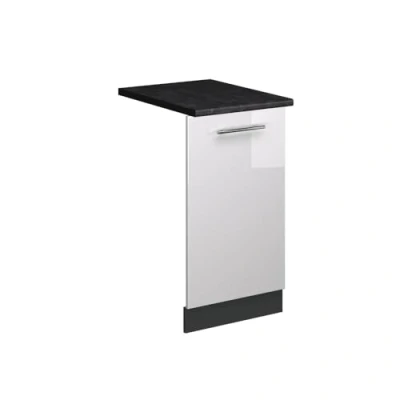 Afbeelding van Vicco Fame LineVoorpaneel vaatwasser 45 cm , WB Antraciet Wit Hoogglans