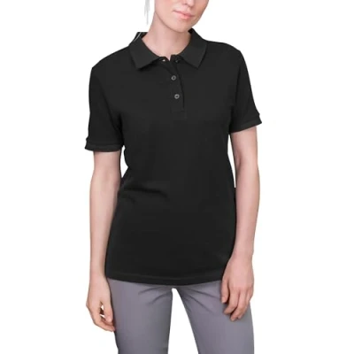 Afbeelding van Women&#039;s &#039;Luxury Stretch&#039; Polo met korte mouwen Black M