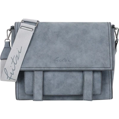 Afbeelding van Fritzi aus Preußen Schoudertas Jive Satchel Blue Grey Blauwgrijs