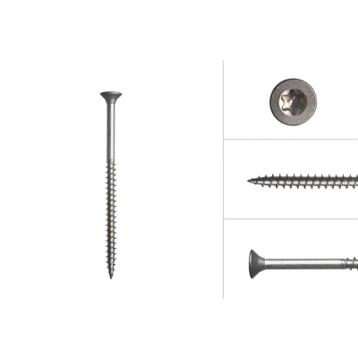 Afbeelding van Spaanplaatschroeven RVS A2 5 x 80 mm Torx 25 200 Stuks