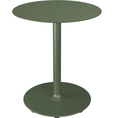 Afbeelding van Houe Pico tuintafel Ø64 Olive green, rond onderstel