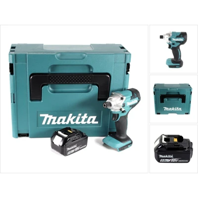 Afbeelding van Makita DTD 156 T1J accu slagmoersleutel 18V 155Nm + 1x 5,0Ah Makpac zonder lader