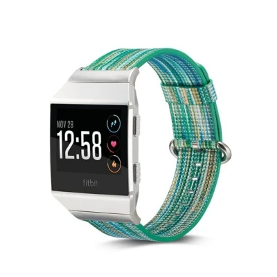 Afbeelding van Fitbit Ionic TPU bandje Groen / Geel One size Horlogebandje