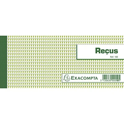 Afbeelding van Exacompta ontvangsten, ft 9 x 13 cm, 50 vel, horizontaal, franstalig bedrijfsformulieren