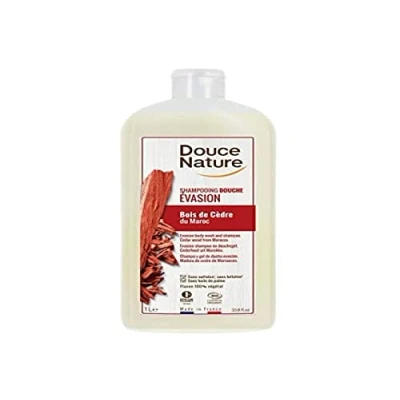Afbeelding van Douce Nature Douchegel &amp; Shampoo Evasion met Cederhout Bio, 1000 ml