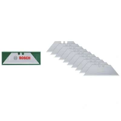 Afbeelding van Bosch Groen Trapezoid blades (10x reservemes trapeziumvormig) 1600A032UT