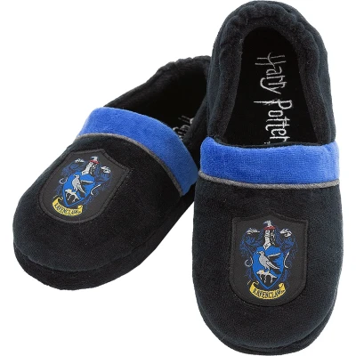 Afbeelding van Funidelia Ravenklauw Pantoffels Harry Potter voor meisjes en jongens Hogwarts, Tovenaars, Films &amp; Series, Zweinstein De beste nerd merchandise cadeaus echte fans met Kerstmis, verjaardagen of een speciale gelegenheid Donkerblauw