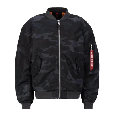Afbeelding van Alpha Industries MA1 CS Bomberjacks, Heren, Maat: Large, Black camo