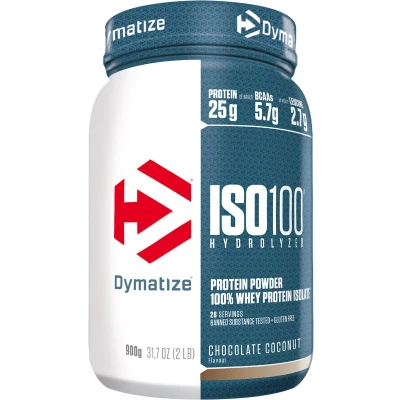 Afbeelding van Dymatize ISO 100 Hydrolized Chocolate Coconut (900 gr)