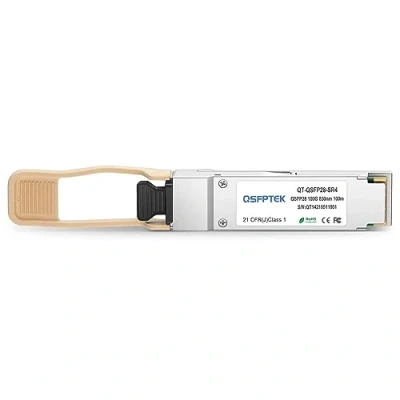 Afbeelding van QSFPTEK 100G QSFP28 Transceiver Module MTP/MPO Multimode 100GBASE SR4 for Cisco QSFP S (850nm, 100m, with DDM)
