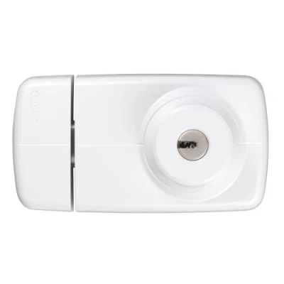 Afbeelding van ABUS Extra deurslot 7025 met dubbelzijdige cilinder, wit, 53297
