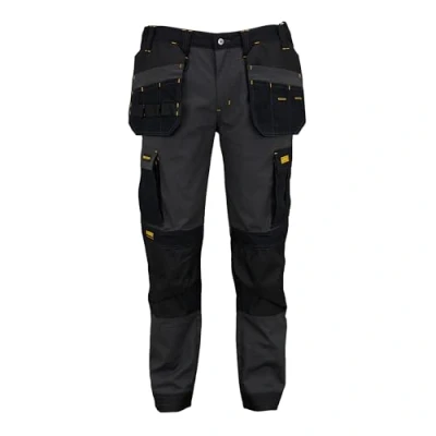 Afbeelding van DEWALT Albany Cargobroek voor heren, slim fit, Pro stretch, Rip Stop Holster Pocket Work Utility Cargo broek, Grijs/Zwart, 32W x 33L