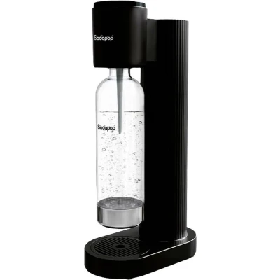 Afbeelding van Sodapop Sodamaker Cooper zwart incl. 1x PET fles, stijlvol en ruimtebesparend, hoogte 44,9 cm