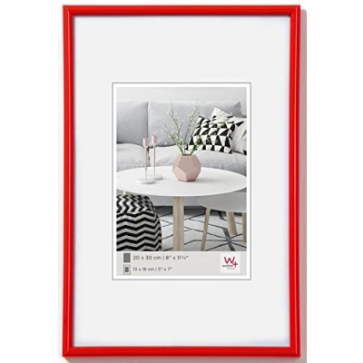Afbeelding van walther design fotolijst rood 10 x 15 cm Galeria kunststof lijst KR015H
