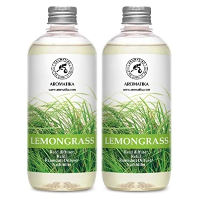 Afbeelding van Navulling Geurstokjes Citroengras 2x500ml Intensieve Verse Langdurige en Frisse Geur Verdampingsduur van 2x50 Weken Aromatherapie Diffuser Luchtverfrisser Huisparfum Geurolie Hergebruik Geurverspreider Aromatika