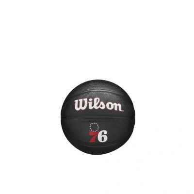 Afbeelding van Wilson Team Tribute Philadelphia 76ers Mini Ball WZ4017611XB, Unisex, Zwart, basketbal, maat: 3