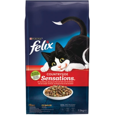 Afbeelding van Felix Countryside Sensations Rund&amp;Kip&amp;Groente Kattenvoer 7.5 kg