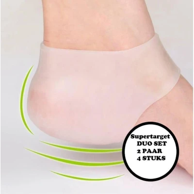 Afbeelding van Supertarget hielbeschermers DUO SET 1 paar 2 stuks hielbescherming gel