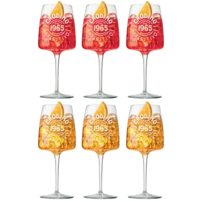Afbeelding van Crodino Spritz Glazen 450 ml Officieel Glas 6 stuks