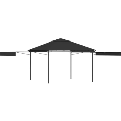 Afbeelding van Prieel met uitschuifbare daken 180 g/m² 3x3x2,75 m antraciet