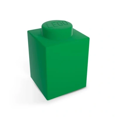 Afbeelding van Lego Iconic 1x1 siliconen brick led nachtlampje, groen met automatische verandering van 8 kleuren en handmatige kleurblokkering (3 AAA batterijen inbegrepen) Afmetingen: 116 mm hoog x 78
