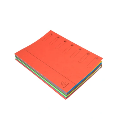Afbeelding van Exacompta Ref. 5107E 1 Sorteermap HARMONIKA met elastieken en uitgesneden vensters Omslag in glanskarton uitbreidbare rug 7 vakken voor A4 afmeting 24,5 x 32cm Kleur: rode