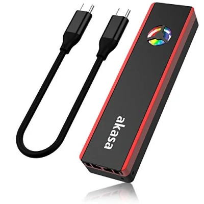 Afbeelding van Akasa AK ENU3M2 06 behuizing voor opslagstations SDD Zwart M.2