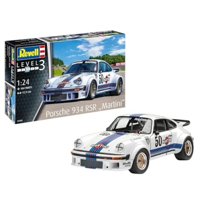 Afbeelding van 1:24 Revell 07685 Porsche 934 RSR &quot;Martini&quot; Plastic Modelbouwpakket