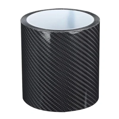 Afbeelding van Carbon Fiber Strips Anti kras Beschermende Film Droge Koolstofvezel Detailhandelaar Enveloptape Auto Deur Randbescherming Sticker (10 cm x 3 m)