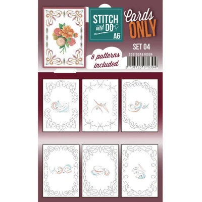 Afbeelding van Nr. 4 A6 Cards Only Stitch and Do