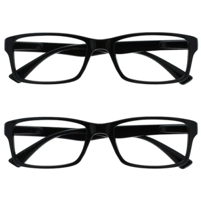Afbeelding van UV Reader De leesbril bedrijven zwarte lezer waarde 2 stuks heren vrouwen UVR2092BK +1,00