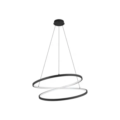 Afbeelding van EGLO Ruotale Hanglamp LED Ø 70 cm Zwart/Wit