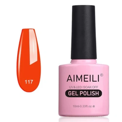 Afbeelding van AIMEILI Gel Nagellak UV LED Gellack Soak Off Polish Lilium Pumilum (117) 10ml