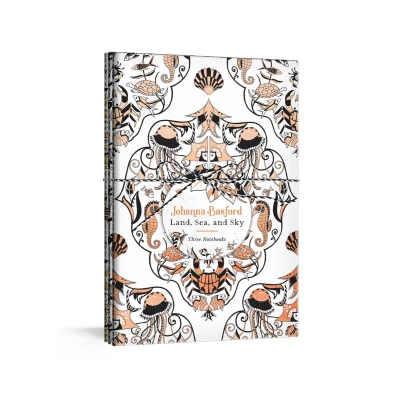 Afbeelding van Johanna Basford Land, Sea, and Sky: Three Colourable Notebooks