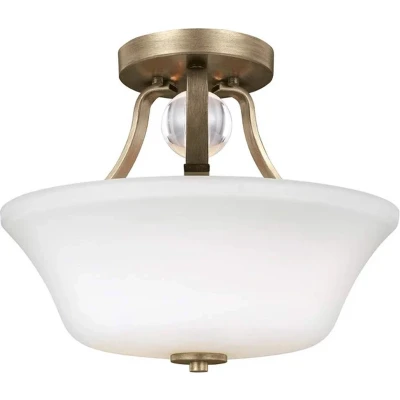 Afbeelding van Feiss LED Plafondlamp Evington 2X E27 Max 60W Dimbaar Sunset Gold