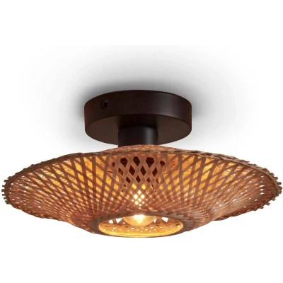Afbeelding van Good&amp;Mojo Plafonniere Kalimantan Bamboe XS Naturel 30x30x8cm