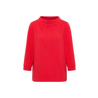 Afbeelding van Cecil Ottoman Longsleeve, Dames, Maat: Small, Rot