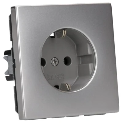 Afbeelding van Jung AL 1520 D Schuko stopcontact 16 A 250 V serie LS roestvrij staal