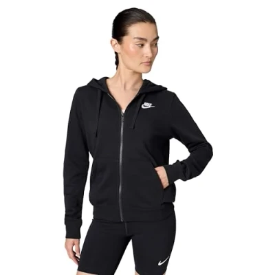 Afbeelding van Nike Sportswear NSW CLUB FLC FZ STD Sweater met rits, Maat: Small, Black