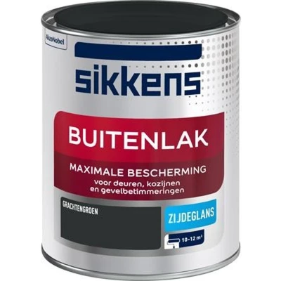 Afbeelding van sikkens buitenlak zijdeglans grachtengroen 0.75 ltr