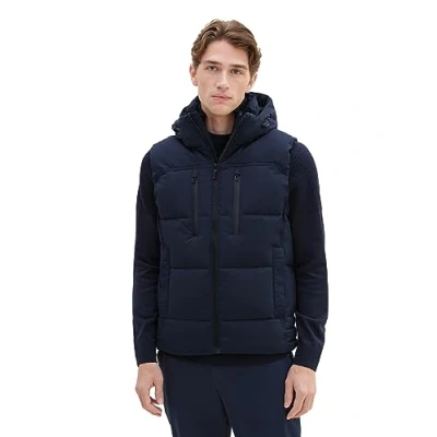 Afbeelding van TOM Tailor Abnehmbarer Kapuze Bodywarmer, Heren, Maat: XL, Sky captain blue