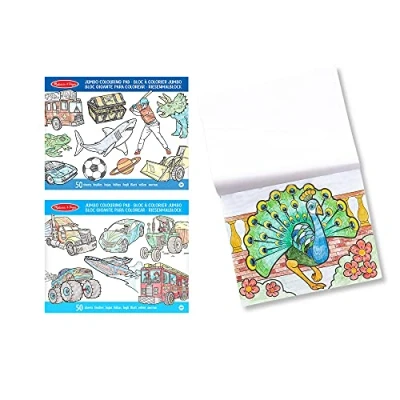Afbeelding van Melissa &amp; Doug Bundel met 3 jumbo kleurblokken Dieren, Voertuigen en Blauw