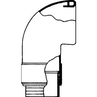 Afbeelding van Wisa closetbocht no.303C 180 mm met spie aansluiting Ø 110 wit