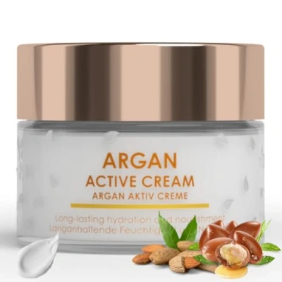 Afbeelding van Green idea Argancrème anti aging gezichtscrème voor droge huid dag of nacht vochtinbrengende crème antirimpelcrème verzorgend parabenvrij 50 ml