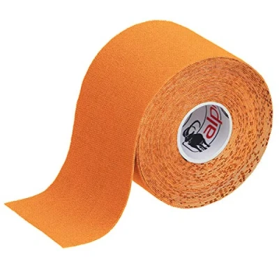 Afbeelding van ALPIDEX Kinesiologie Tape 1/3/ 6/12 rollen Veel kleuren 5 m x cm Toepassingsfolder Elastisch Waterdicht Huidvriendelijk Fysio Spier Set, Kleur:Oranje, Aantal stuks:1 rol