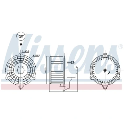 Afbeelding van Nissens Kachelventilator 87388