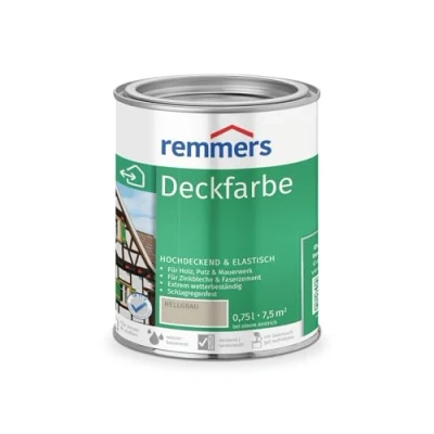 Afbeelding van Remmers Tuinhuis Beits Color 0,75L Lichtgrijs